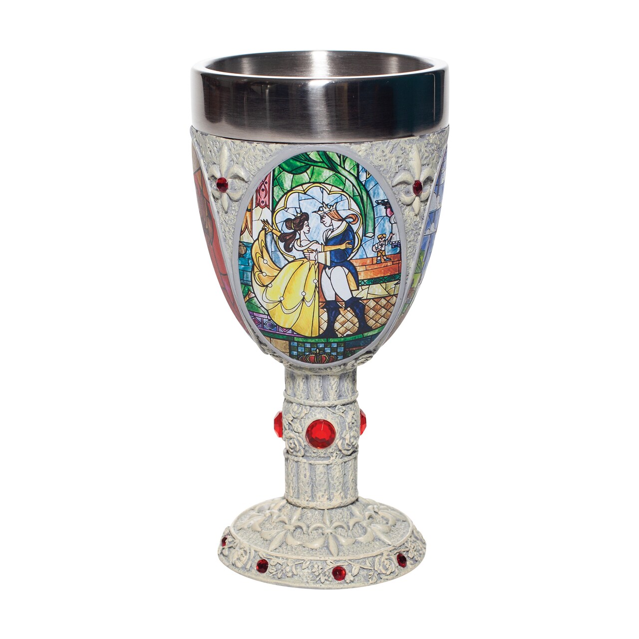 Disney Showcase Beauty and the Beast Decorative Goblet 7.1in H